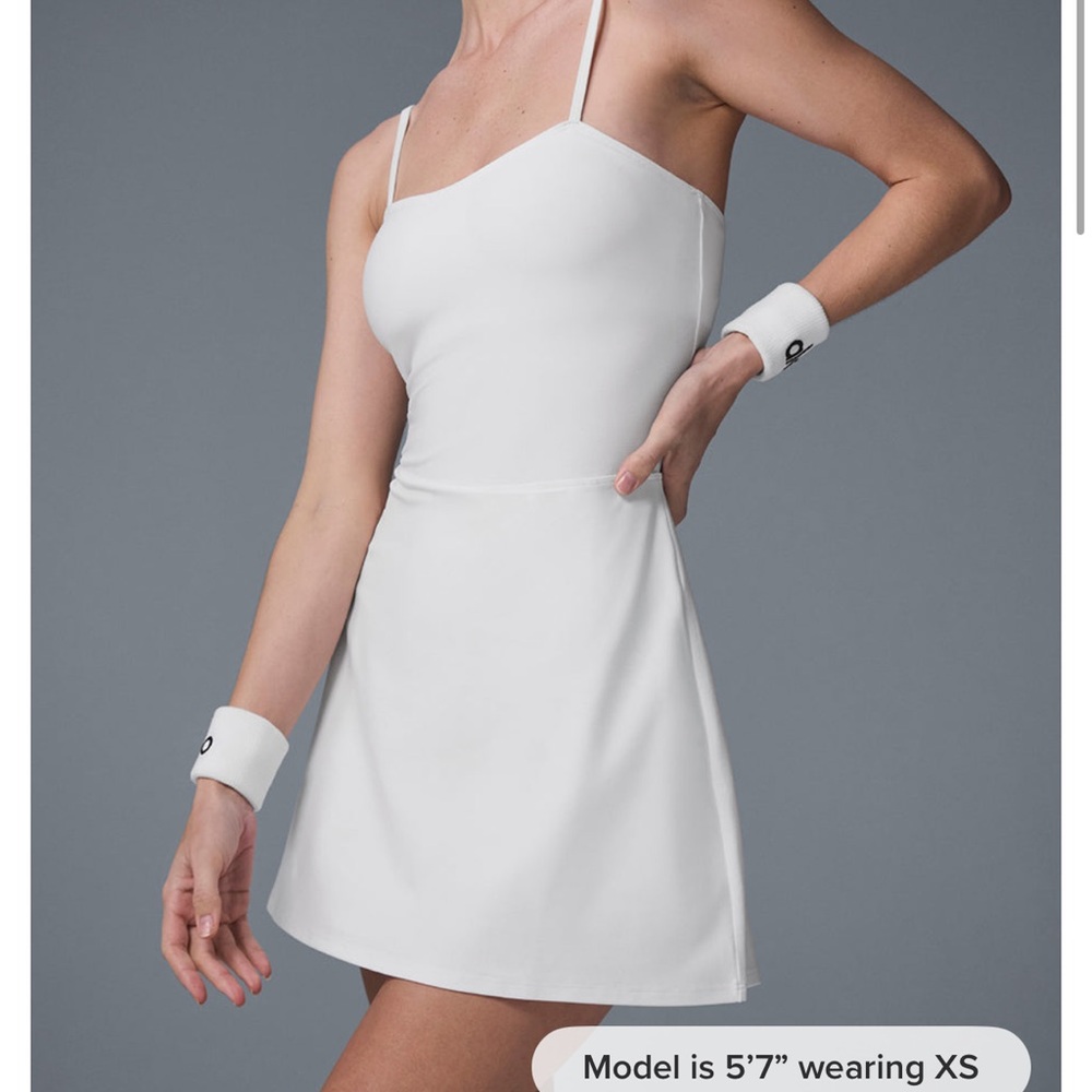 Alosoft Courtside Tennis Dress - White